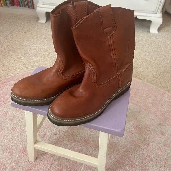 John Deere Brown Leather Boots - Picture 2 of 7